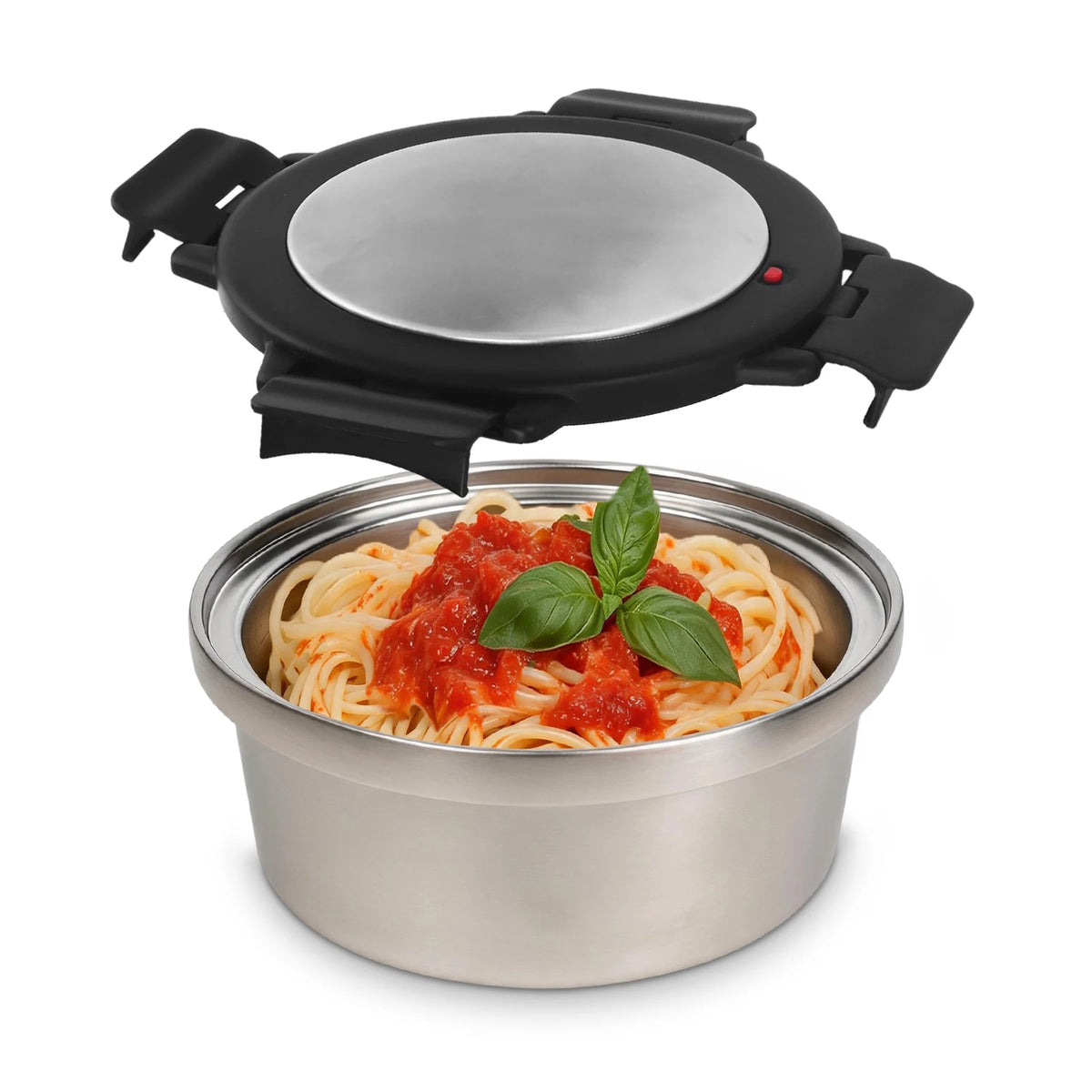 KOOMADE Vacuum Insulated Lunch Box with Thermal Bag 304 Stainless Steel Leakproof Divided Bento Box Keep Warm 4H Cold 8H Portable Food Container for Office Picnic