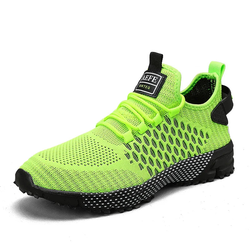 YRZL Men's Running Shoes 2024 Mens Sneakers Shoes Mesh Breathable Outdoor Tennis Walking Gym Shoes for Men Plus Size 40-47