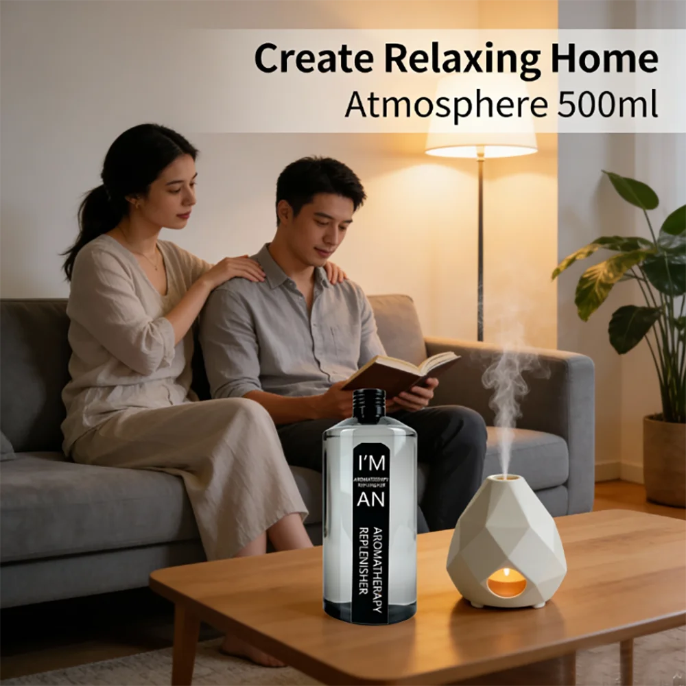 500ML Lasting Flameless Hotel Hilton Marriott White Tea Aromatherapy Refill Essential Oil for humidifier Fresh Air Aroma Machine