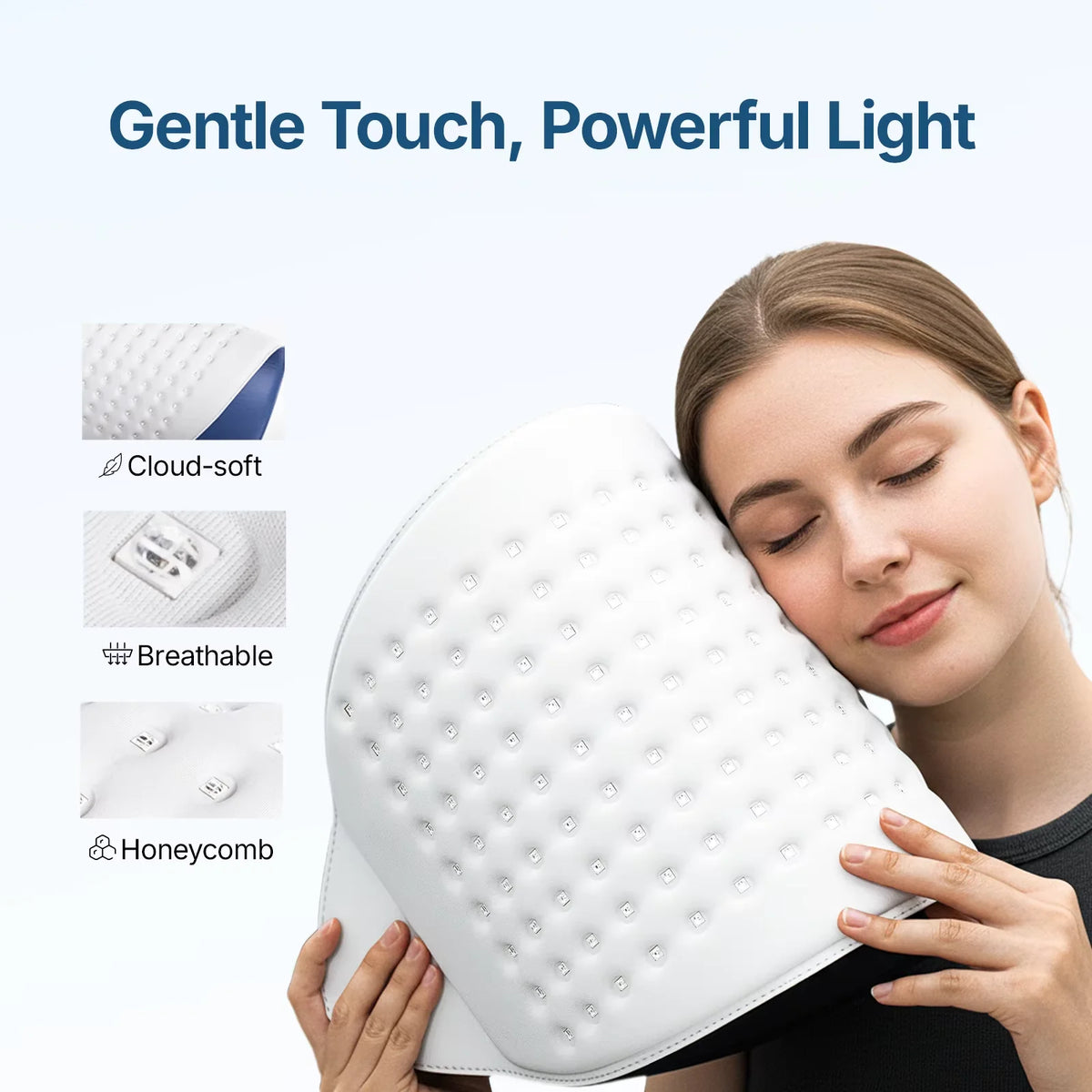 Hello Face L6 LED Light Mask 720pcs 630nm Red Light & 850nm NIR Light Skin-friendly Fabric Body Care Machine 510K /CE