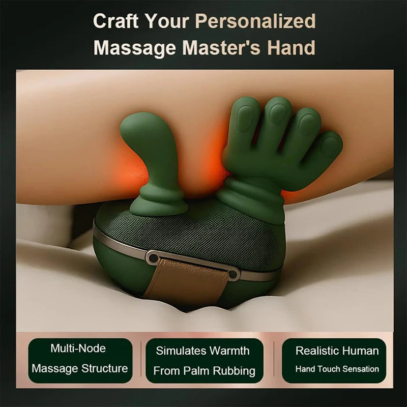 Neck and Shoulder Massager, Simulated Human‑Hand Kneading for Trapezius Muscle, Cervix, Waist and Back Muscle Relaxation