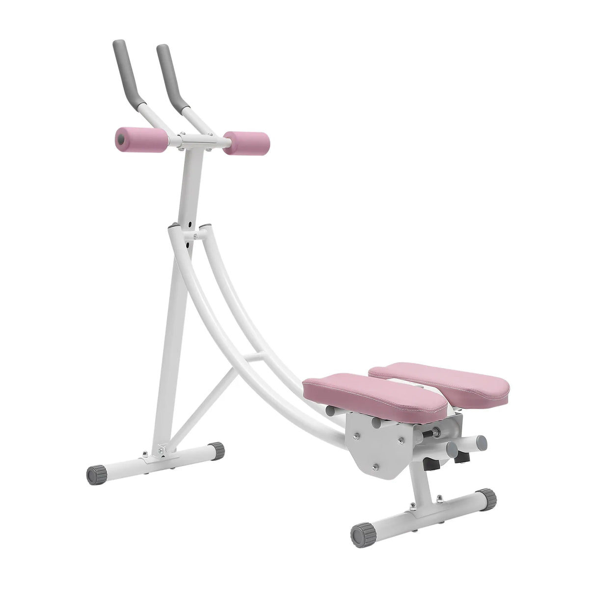 Foldable Abdominal Trainer with LED Display & 3-Level Adjustment, Ab Machine Core Workout Equipment Load 330lbs, Home Exercise Waist Cruncher Core Toner