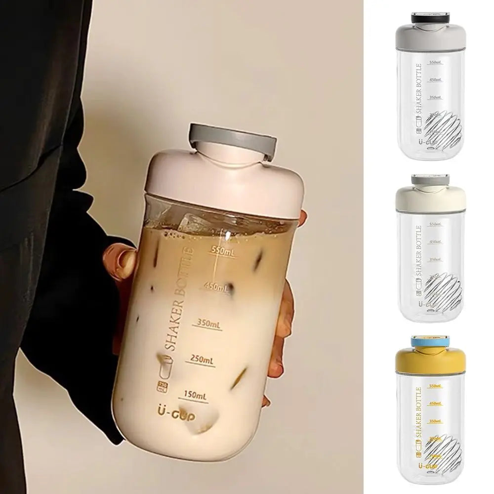 NEW Elegant Shaker Cup 750ml Creative Shaking Bottles Transparent Water Cup