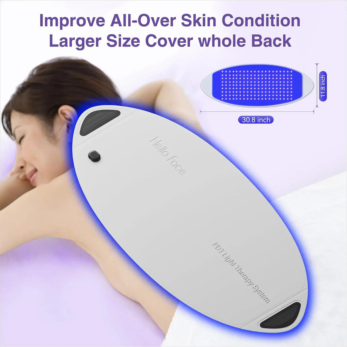 Hello Face L6 LED Light Mask 720pcs 630nm Red Light & 850nm NIR Light Skin-friendly Fabric Body Care Machine 510K /CE