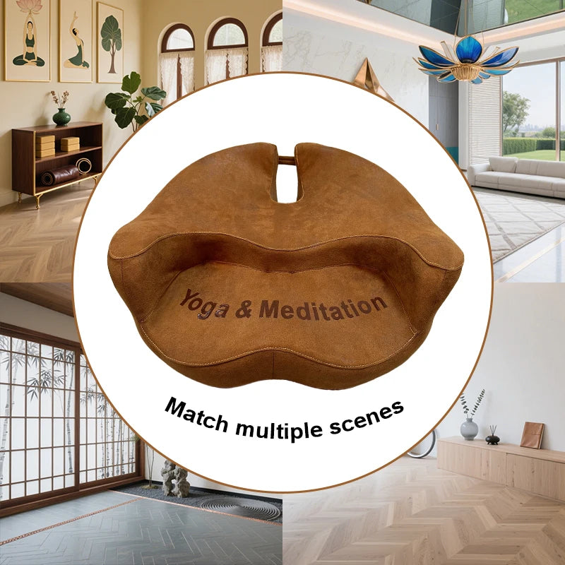 New Memory Foam Meditation Seat Cushion Yoga Cushion Portable Floor Cushion Pad Living Room Balcony Indoor Deep Thought