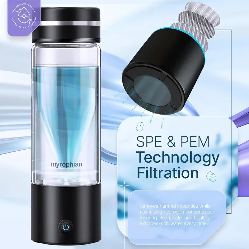 Hydrogen  Water Bottle SPE  Technology  Electrolysis  Hydrogen  Generator Portable Health Cup  Hydrogen-rich  Wellness