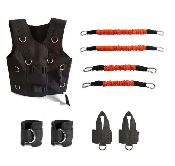 1Vest Sprinters Speed Harness Resistance Bands Training For Gym Fitness Running Kicks Soccer