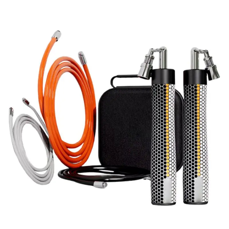 Fitness 3 Rope Buckle Jump Rope Weighted Skipping Rope Weight Bearing Steel Wire Skipping Rope For Fitness Lose Weight Equipment