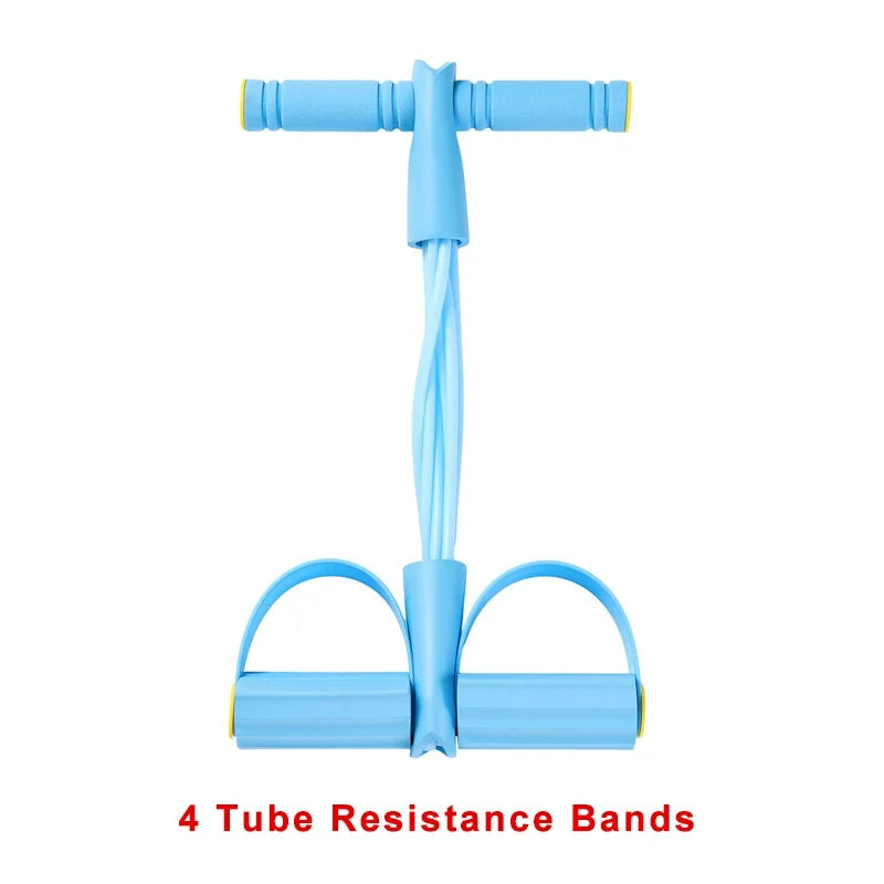 4-Level Resistance Band Tensioner with Non-Slip Handles - Home Fitness Equipment for Abdominal Muscle Training Yoga Abdominal