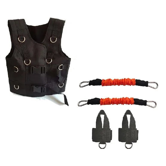 1Vest Sprinters Speed Harness Resistance Bands Training For Gym Fitness Running Kicks Soccer