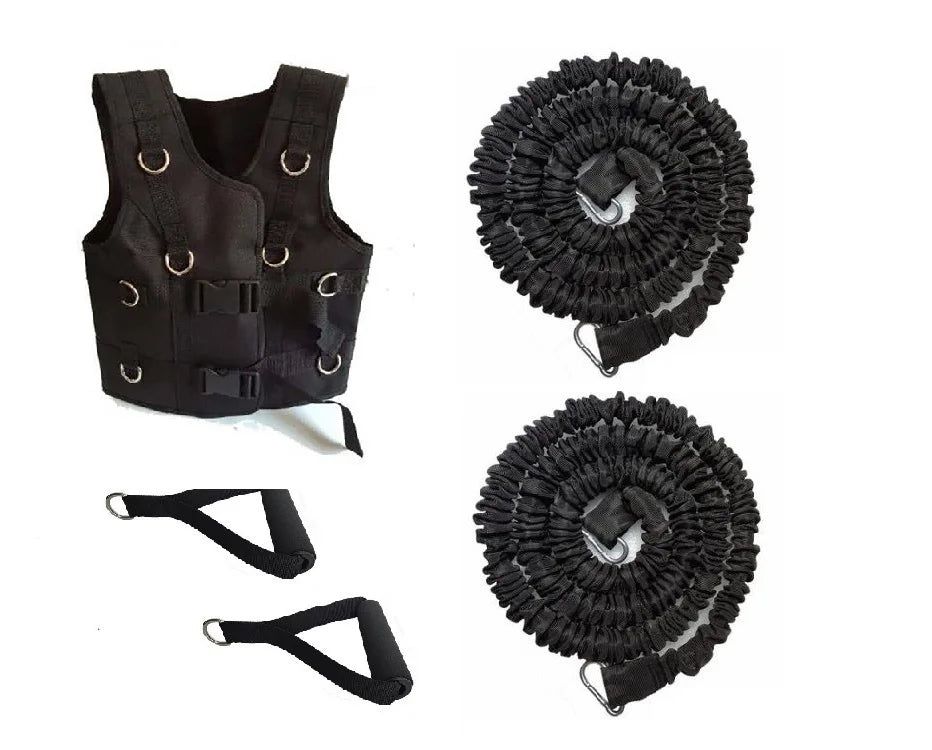 1Vest Sprinters Speed Harness Resistance Bands Training For Gym Fitness Running Kicks Soccer