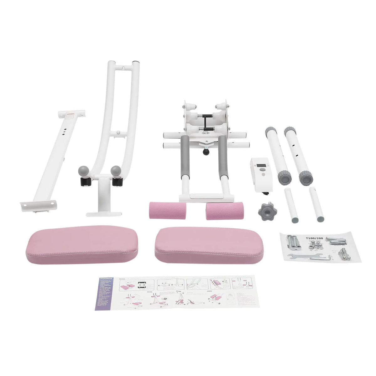Foldable Abdominal Trainer with LED Display & 3-Level Adjustment, Ab Machine Core Workout Equipment Load 330lbs, Home Exercise Waist Cruncher Core Toner