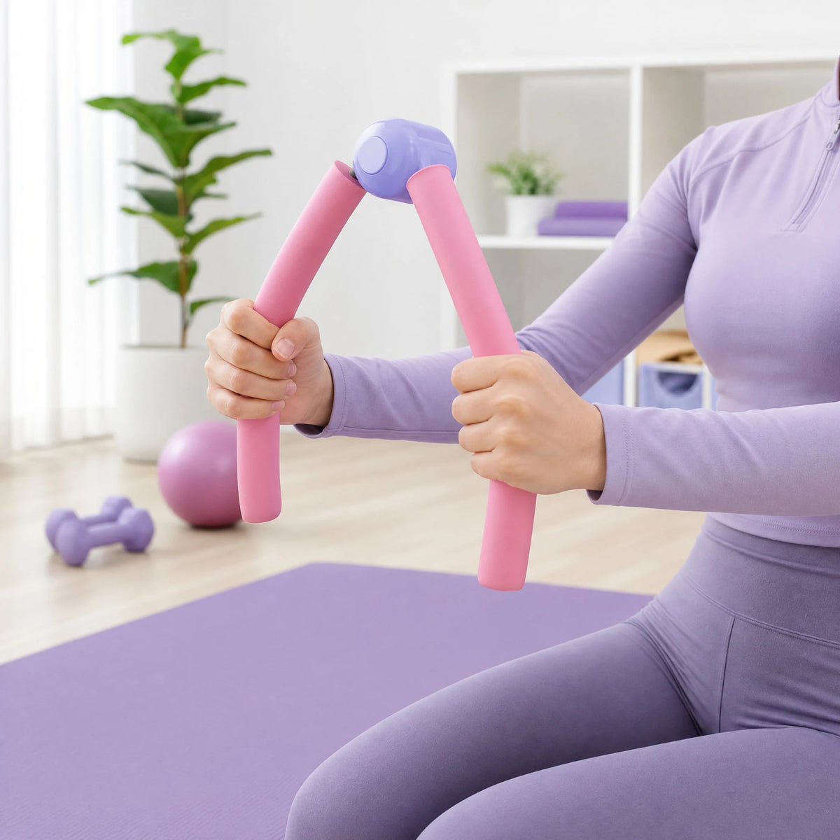 Leg Kegel Trainer – Fleece Material, Home Leg Muscle Training, Yoga Use, Pelvic Floor Exercise