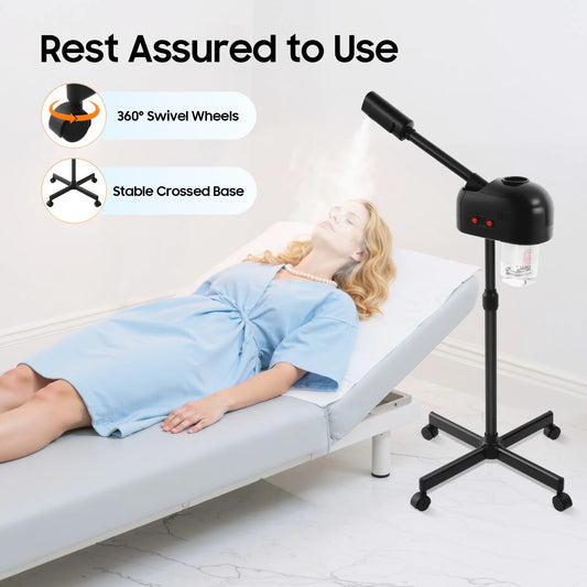 750ML Professional Facial Steamer, Adjustable Skin Care Equipment, Steamer for Salon Beauty and Spa Shop
