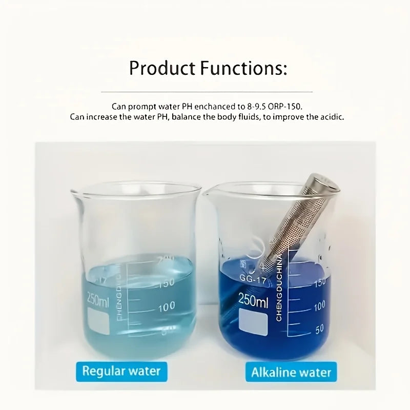 Smart Hydrogen Water Bottle Alkaline Stick Set Portable SPE PEM Ionizer with Filter Stainless Steel Mineral Purifier Home Office